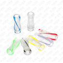 510 Drip Tip Acryl Transparent Ribbon Gelb