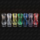 510 Drip Tip Acryl Transparent Ribbon Gelb