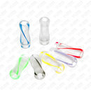 510 Drip Tip Acryl Transparent Ribbon Violett