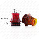 810 Drip Tip Resin Snake Swinged Grün