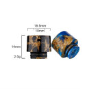 810 Drip Tip Resin Luxury Trapezoid Blau