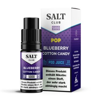 Flavorist Salt Club - Blueberry Cotton Candy 10ml 20mg