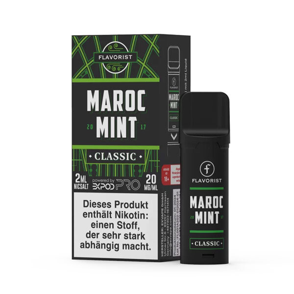 eXvape ExPod Pro Pod - Flavorist Pod - Maroc Mint Classic 2ml 20mg